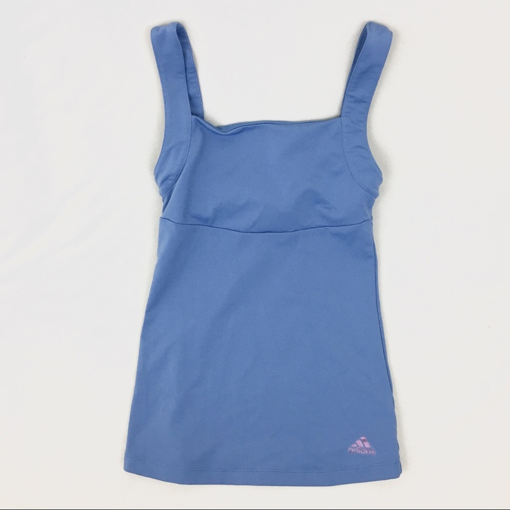 [Adidas] light blue workout top